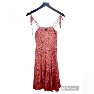 Small Wild Fable Pink Flowered spaghetti Strap Dress